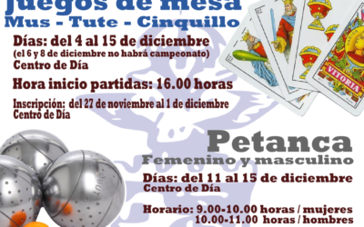 Campeonatos Prenavideños del Centro de Día