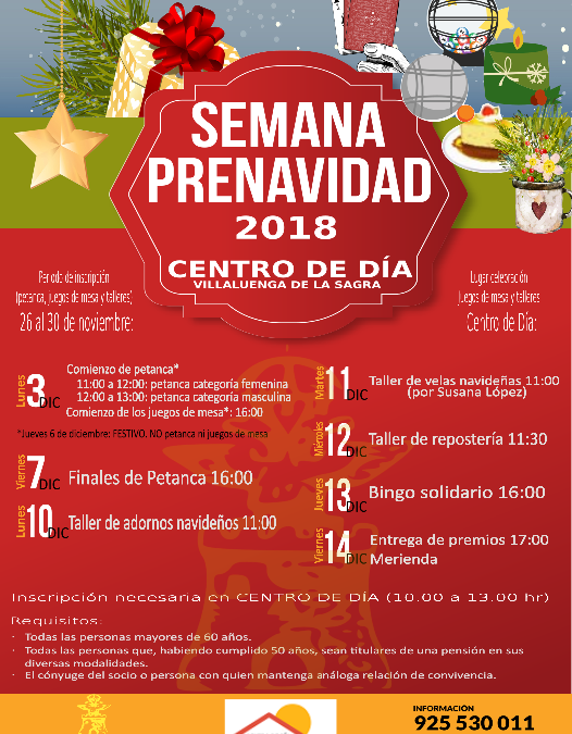 Semana Prenavidad Centro de Día