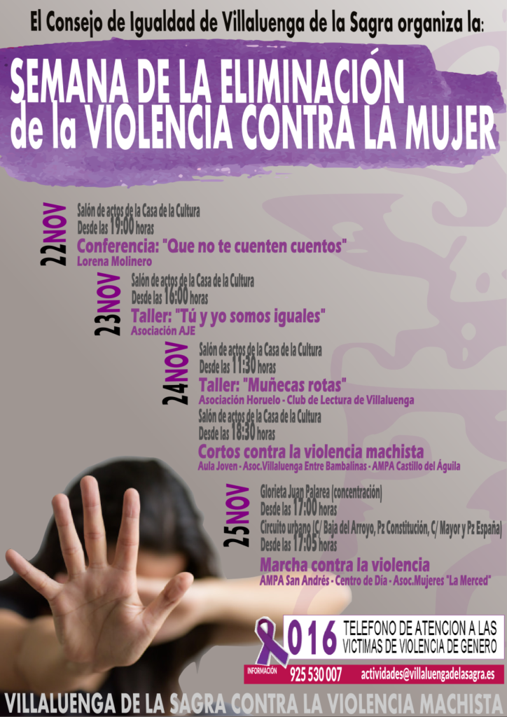 Semana de la Eliminación de la Violencia contra la Mujer Ayto