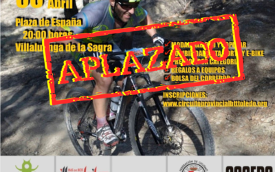 Aviso aplazamiento de prueba ciclista