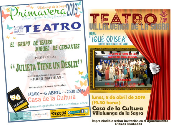 Teatro en Villaluenga 6 y 8 de abril