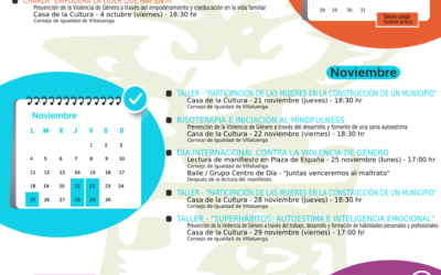 Programación actos del Consejo de Igualdad