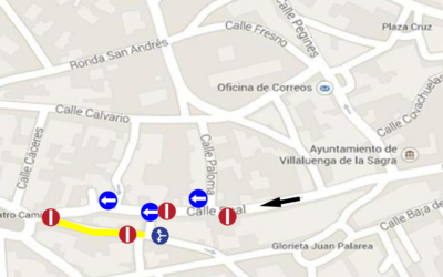 Cambios en tráfico rodado calle Recas y alrededores