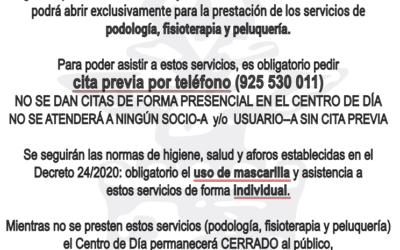 Centro de Día  – servicios