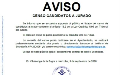 Censo candidatos a jurado