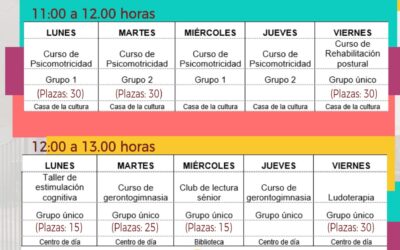 Actividades Centro de Día de Villaluenga