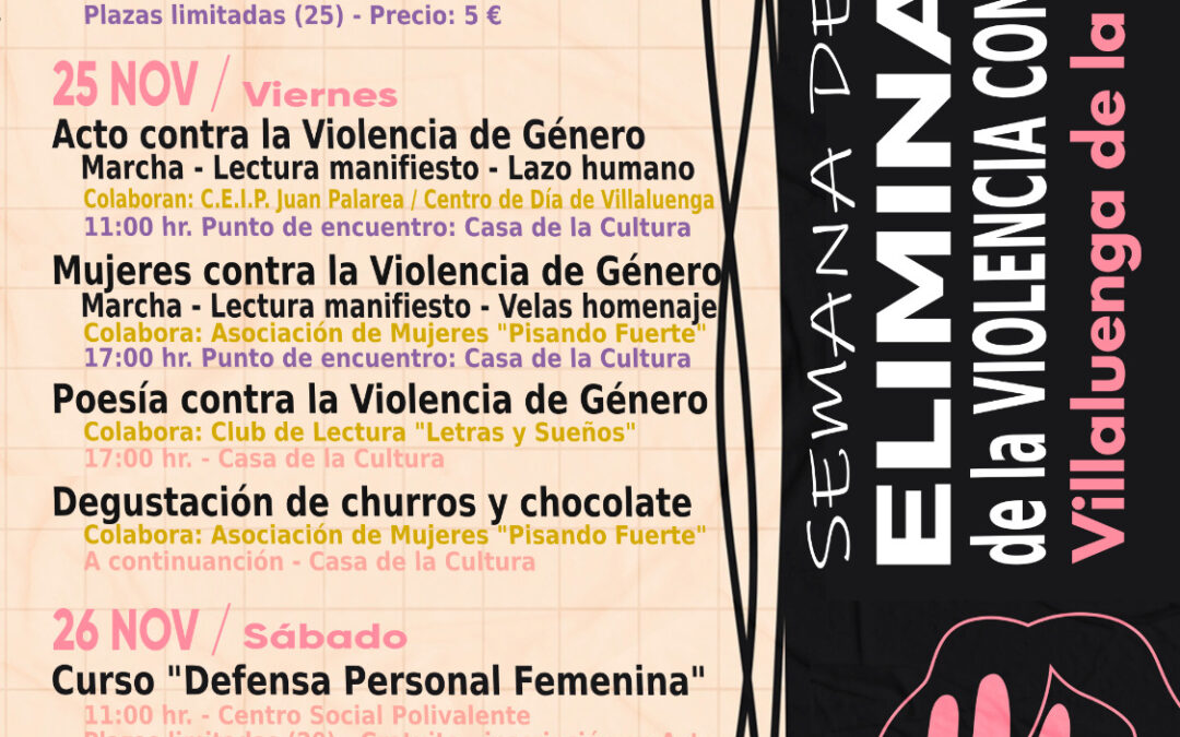 Semana contra la Violencia de Género de Villaluenga 2022