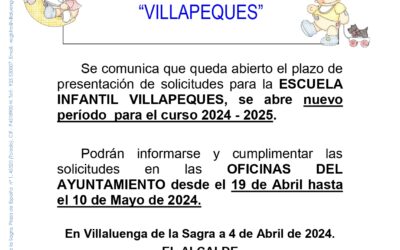 NUEVO CURSO ESCOLAR EN LA E.I. VILLAPEQUES